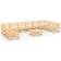 vidaXL 3076274 Loungesett, 1 Bord inkl. 10 Soffor