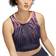 Adidas Training Long-Line Tiger Print Bra - Semi Turbo/Shadow Navy/Black