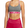 Nike Dri-FIT Indy Light-Support Padded Logo Sports Bra - Iron Grey/Heather/Mystic Hibiscus/White