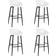 vidaXL - Bar Stool 95.5cm 4pcs