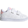 adidas Infant Advantage - Cloud White/Cloud White/Acid Red