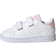 adidas Infant Advantage - Cloud White/Cloud White/Acid Red