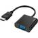 Hama HDMI-VGA/3.5mm M-F 0.5ft