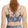 adidas Yoga Light-Support Long Line Graphic Bra - Blue Tint/Carbon/Black