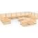 vidaXL 3076184 Loungeset, 1 Bord inkl. 12 Soffor
