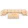 vidaXL 3076184 Loungesæt, 1 borde inkl. 12 sofaer