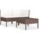 vidaXL 310185 Lounge-Set, 1 Tisch einschl. 2 Sofas