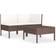 vidaXL 310185 Loungeset, 1 Bord inkl. 2 Soffor