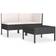 vidaXL 310185 Loungeset, 1 Bord inkl. 2 Soffor