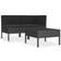 vidaXL 310185 Lounge-Set, 1 Tisch einschl. 2 Sofas