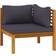 vidaXL 3086893 Lounge-Set, 1 Tisch einschl. 2 Sofas
