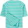 Frugi Lyla Loopback Dress - Pacific Aqua Stripe/Whale
