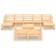 vidaXL 3078139 Loungeset, 1 Bord inkl. 7 Soffor