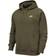 Nike Club Fleece Pullover Hoodie - Rough Green/White