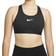 Nike Dri-FIT Swoosh High-Support Non-Padded Adjustable Sports Bra - Black/Dark Smoke Grey/White