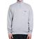 Lacoste Zippered Stand Up Collar Cotton Sweatshirt - Silver Chine