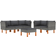 vidaXL 3059738 Loungeset, Bord inkl. 5 Soffor