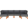 vidaXL 3059714 Loungeset, Bord inkl. 4 Soffor
