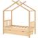 vidaXL Kids Bed Frame with a Drawer Solid Pine Wood