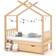 vidaXL Kids Bed Frame with a Drawer Solid Pine Wood 27.6x55.1"