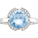 Thomas Sabo Signature Line Pavé Ring - Silver/Light Blue/Transperant