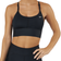 NIKE Dri-FIT Indy Light Support Padded Longline Sports Bra - Black/White