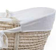 Childhome Moses Basket Cover Jersey Off White 17.7x33.5"