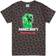 Minecraft Kids Creeper All-Over Print T-Shirt - Grey