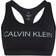 Calvin Klein Medium Impact Sports Bra - CK Black/Reflective Silver