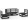 vidaXL 3075383 Loungeset, Bord inkl. 4 Soffor