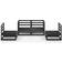 vidaXL 3075383 Loungeset, Bord inkl. 4 Soffor