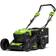 Greenworks GD40LM46HPK4 Batteridriven gräsklippare