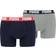 Puma Basic Boxer 2-pack - Blue/Grey Melange