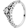 Pandora Fairy Tale Tiara Wishbone Ring - Silver/Transparent