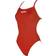 Arena Women's Solid Lightec High Swimsuit - Red/White