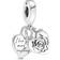 Pandora Rose Heart Lock Charm Pendant - Silver