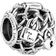 Pandora Open Worked Chain Link Padlock Charm - Silver