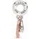 Pandora Mickey Mouse Double Dangle Charm - Silver/Rose Gold/White/Transparent