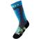UYN Ski Socks Kids - Medium Grey Melange/Turquoise