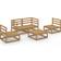 vidaXL 3075387 Loungeset, 1 Bord inkl. 4 Soffor