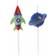 Unique Party fødselsdagslys Space Pick6 cm 6 stk