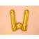 PartyDeco Letter Balloons 'W' 35 cm Gold