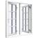 Sparvinduer BH0216 Træ Sidehængt vindue Vindue med 2-lags glas 110x120cm