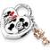 Pandora Disney Mickey Mouse & Minnie Mouse Padlock Charm - Silver/Rose Gold/Red/White/Black