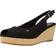 Tommy Hilfiger Iconic Open Toe Slingback Wedge - Black