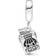 Pandora Typewriter Dangle Charm - Silver/Pink/Transparent