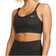 Nike Dri-FIT Indy Light-Support Padded Glitter Sports Bra - Off Noir/Black/White