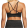 Nike Dri-FIT Indy Light-Support Padded Glitter Sports Bra - Off Noir/Black/White