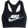 Nike Dri-FIT Swoosh Medium-Support 1-Piece Pad Graphic Sports Bra - Black/White/Particle Grey