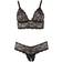 Cottelli Collection Crotchless Lace Bra Set